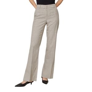 Ann Taylor Jayne Curvy Cut Houndstooth Pants Women's Sz 14 Like New
